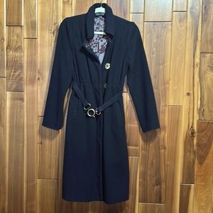 Vintage Vena Cava black wool coat size 4